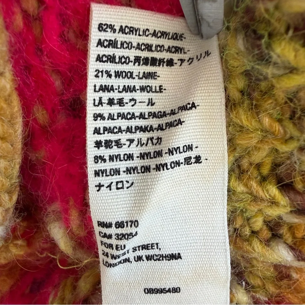 Free People Isle of Sky Multicolor Oversized Sweater Coat Women’s Size XS/S - Picture 12 of 15